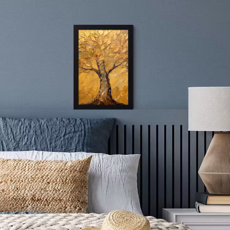 Poster met lijst - Goud - Boom - Abstract - Modern — 4