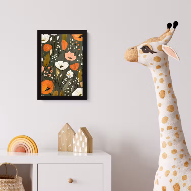 Poster met lijst - Bloemen - Illustratie - Groen — 5
