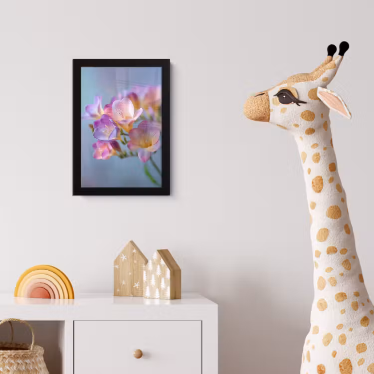 Poster met lijst - Bloemen - Paars - Overloop - Meeldraden — 5