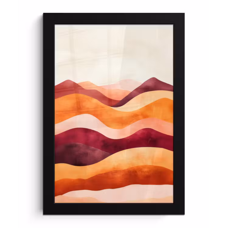 Poster met lijst - Abstract - Landschap - Golven — 1