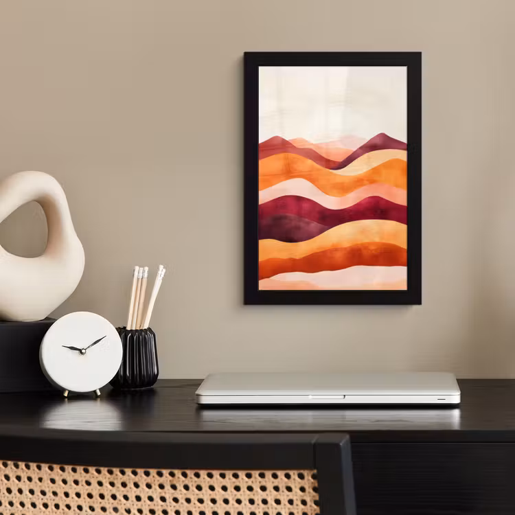 Poster met lijst - Abstract - Landschap - Golven — 3