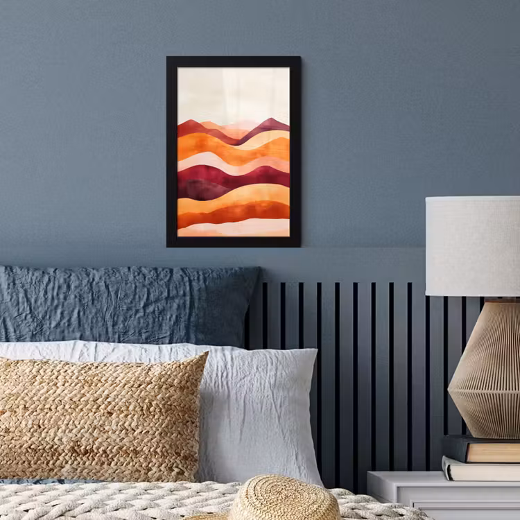 Poster met lijst - Abstract - Landschap - Golven — 4