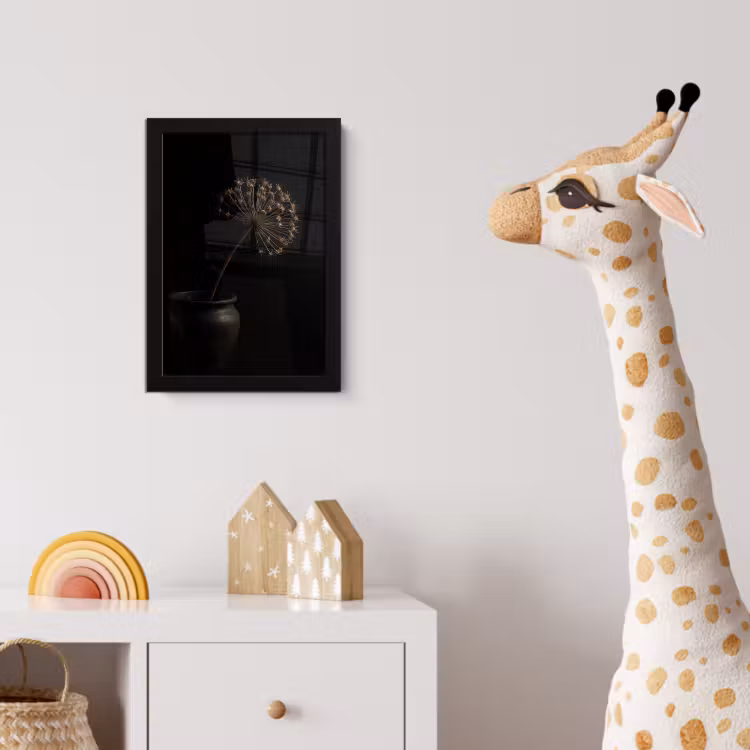Poster met lijst - Bol - Gedroogd - Vaas - Zwart — 5
