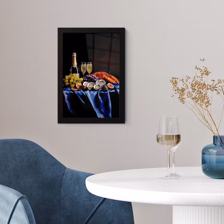 Poster met lijst - Champagne - Luxe - Oesters — 2