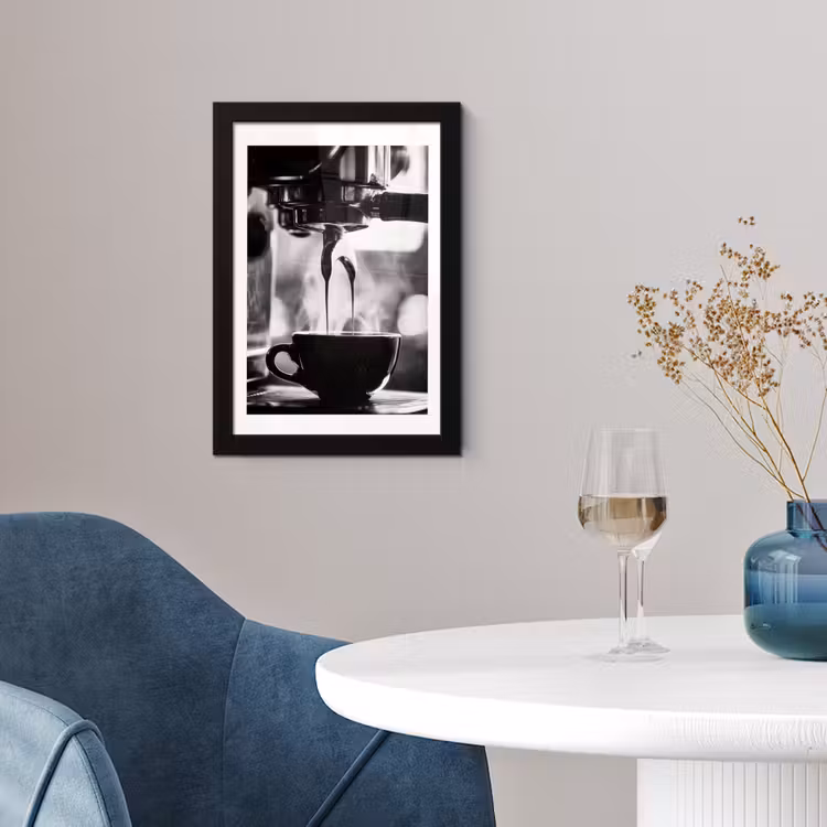 Poster met lijst - Coffee - Espresso - Koffiemachine - Kop — 2