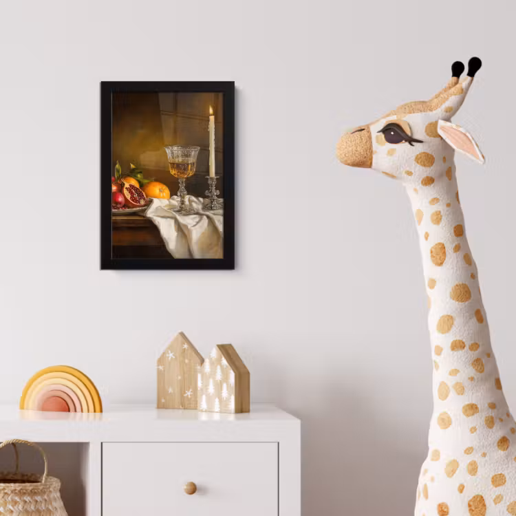 Poster met lijst - Fruit - Stilleven - Wijn - Kaars — 5