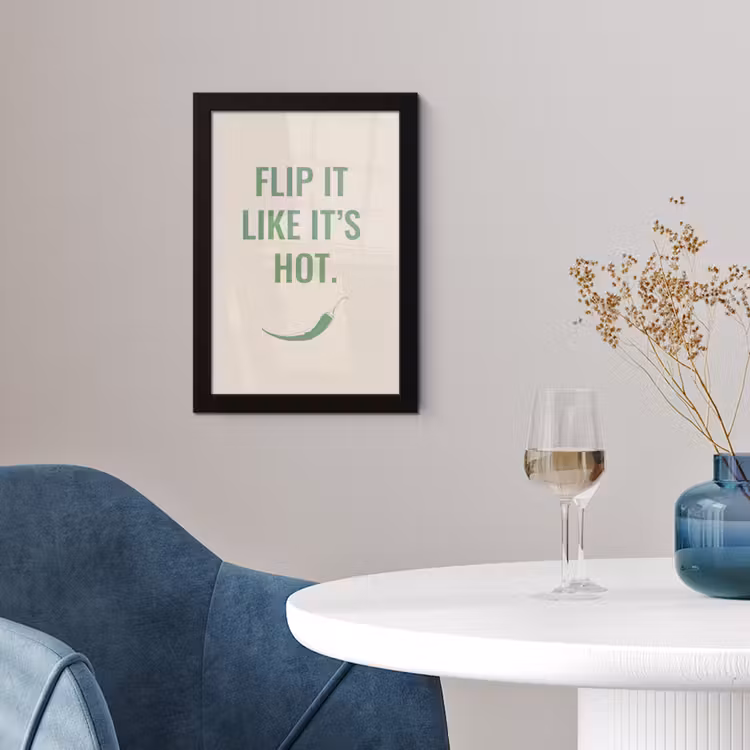 Poster met lijst - Groen - Quote - Zomer - Chilipeper — 2