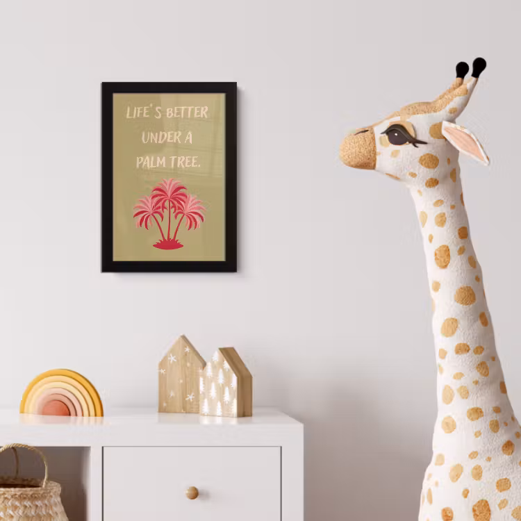Poster met lijst - Groen - Zomer - Quote - Palmboom — 5