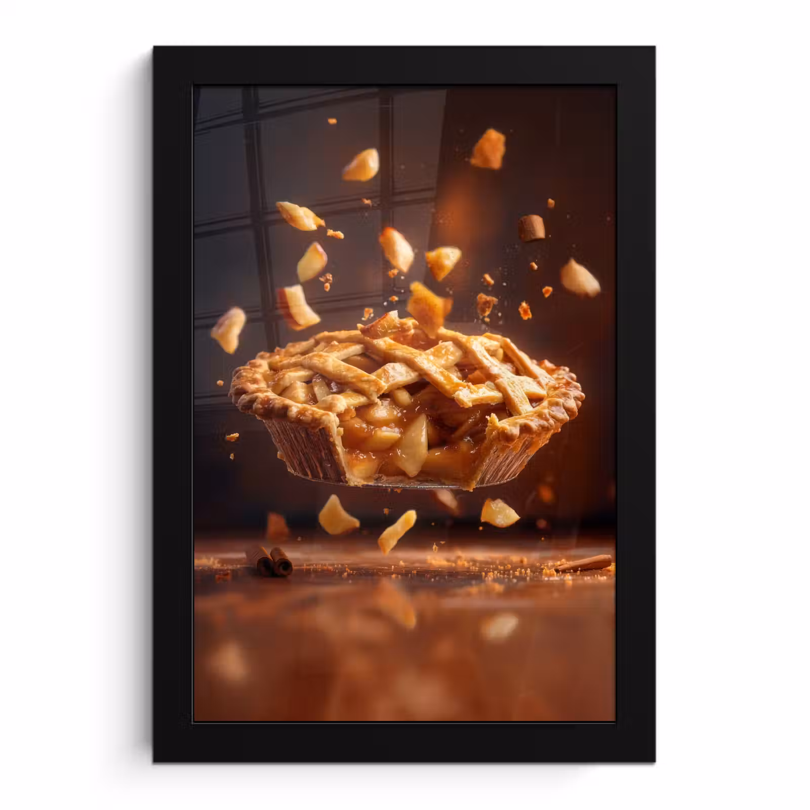 Poster met lijst - Appel - Taart - Warm - Eten — 1