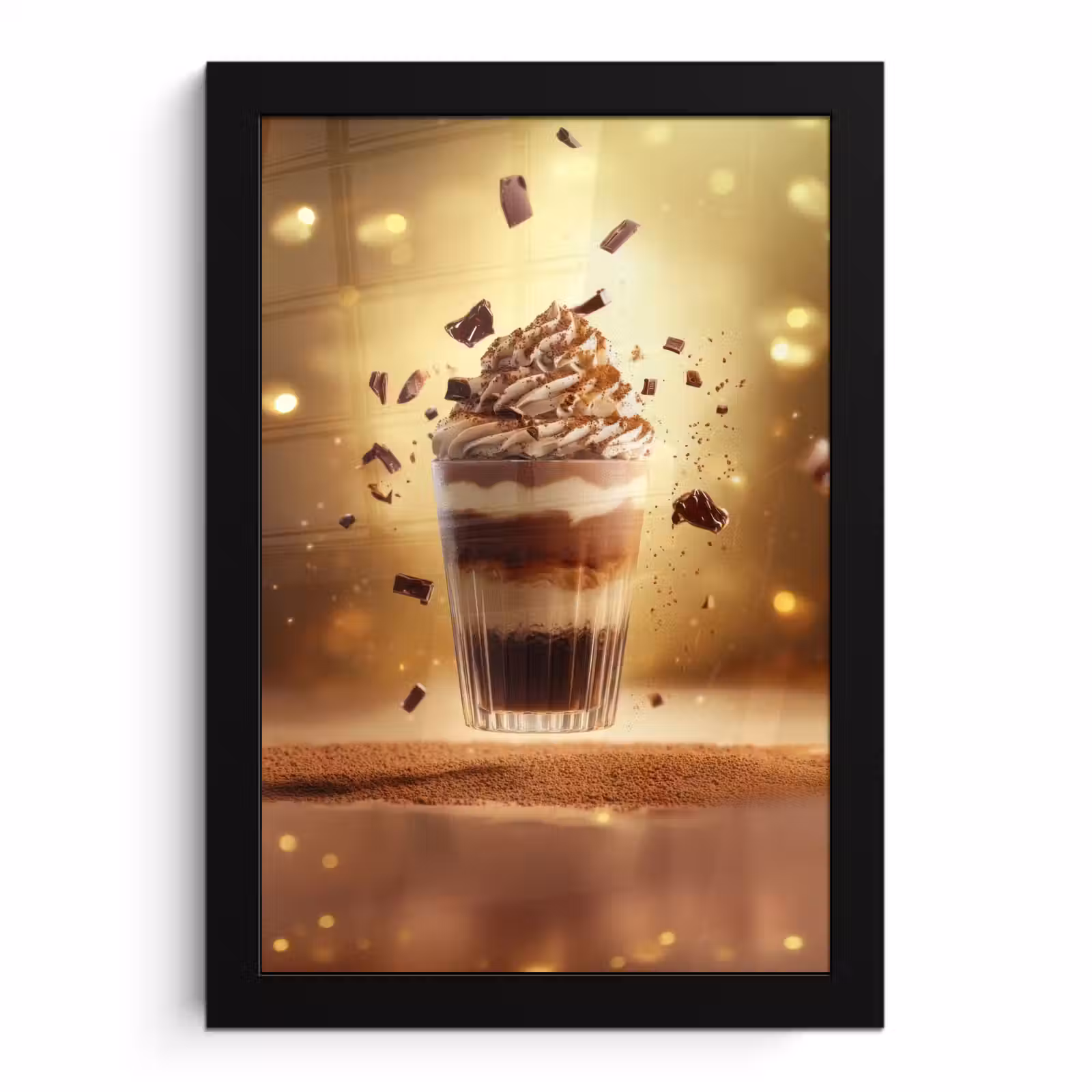 Poster met lijst - Dessert - Chocolade - Zoet - Eten — 1