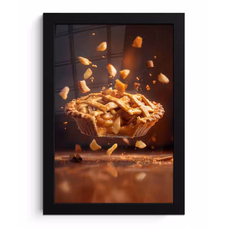 Poster met lijst - Appel - Taart - Warm - Eten — 1