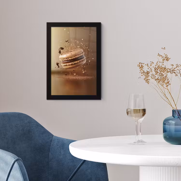 Poster met lijst - Chocolade - Macarons - Eten - Snoep — 2