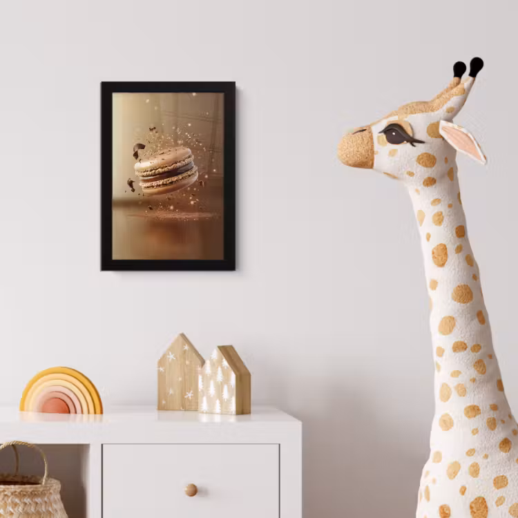Poster met lijst - Chocolade - Macarons - Eten - Snoep — 5