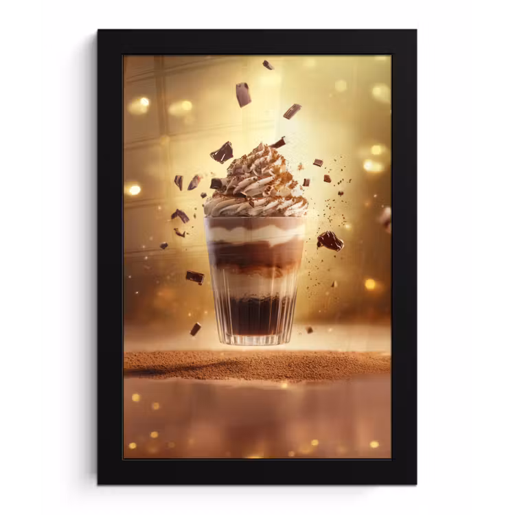 Poster met lijst - Dessert - Chocolade - Zoet - Eten — 1