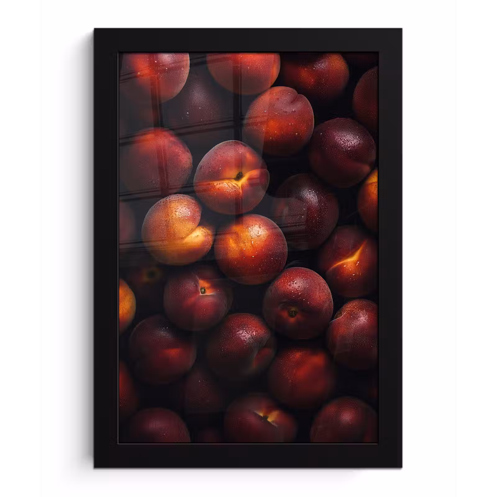 Poster met lijst - Fruit - Close up - Nectarines — 1