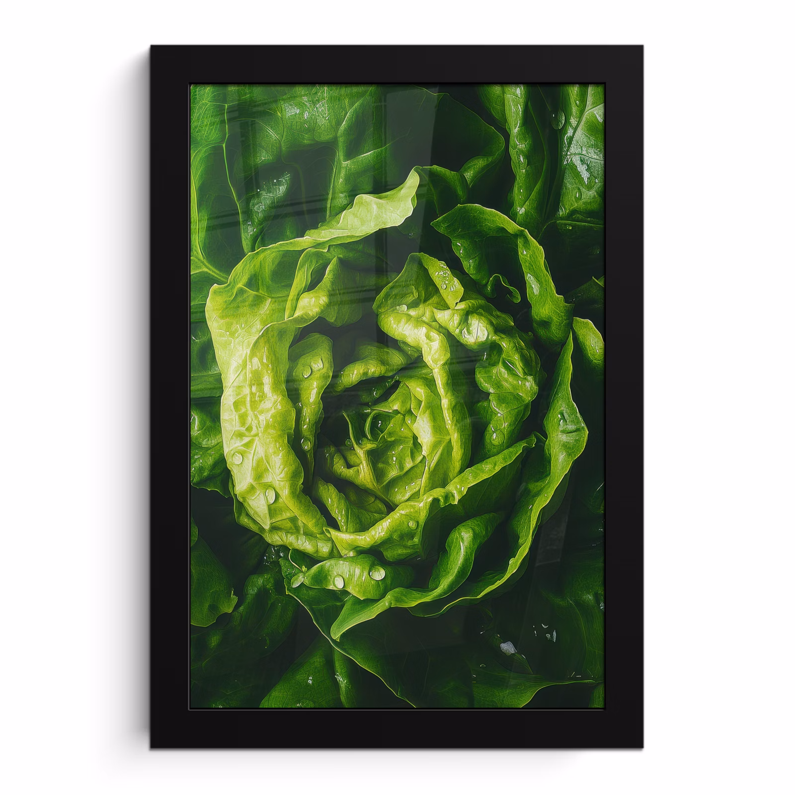 Poster met lijst - Groente - Sla - Groen — 1
