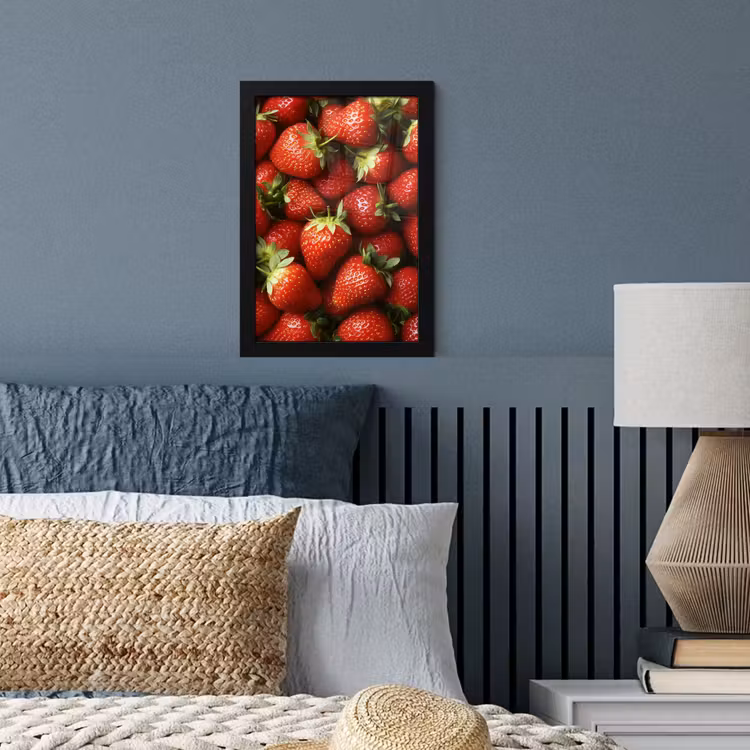 Poster met lijst - Aardbei - Fruit - Rood — 4
