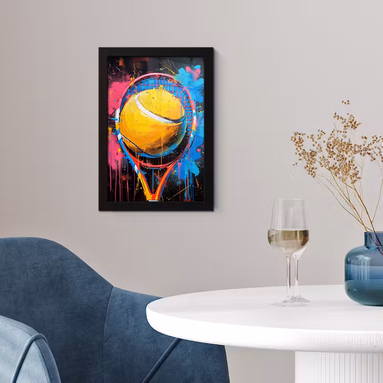 Poster met lijst - Graffiti - Tennis - Sport - Racket — 2