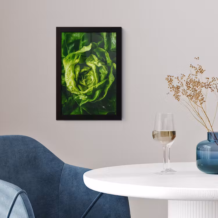 Poster met lijst - Groente - Sla - Groen — 2