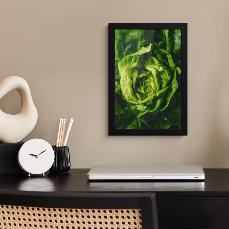Poster met lijst - Groente - Sla - Groen — 3