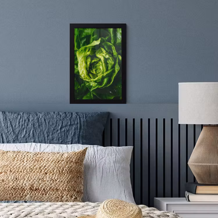 Poster met lijst - Groente - Sla - Groen — 4