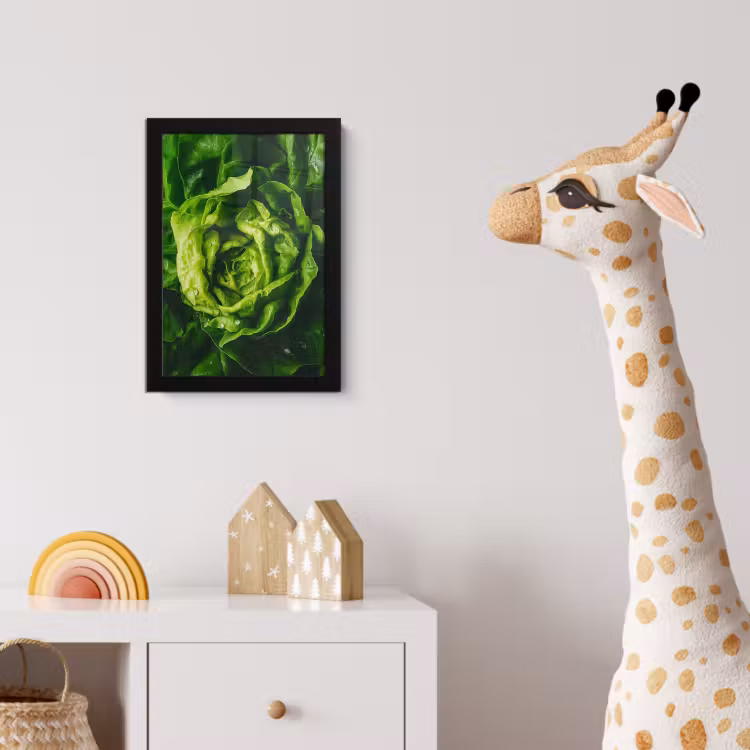Poster met lijst - Groente - Sla - Groen — 5
