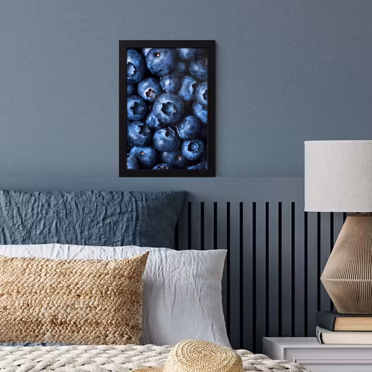 Poster met lijst - Bessen - Blauw - Fruit — 4
