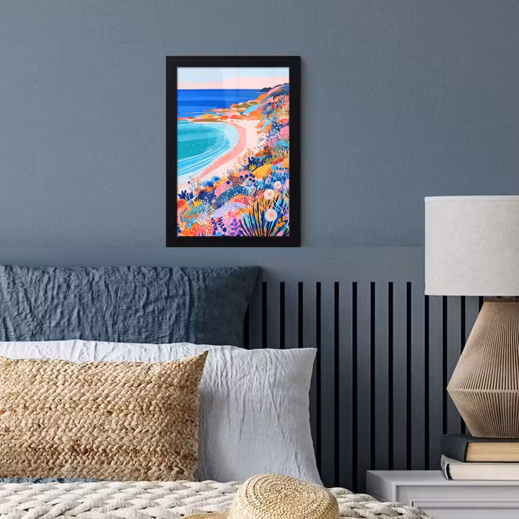 Poster met lijst - Bloemenweide - Zee - Zomers — 4