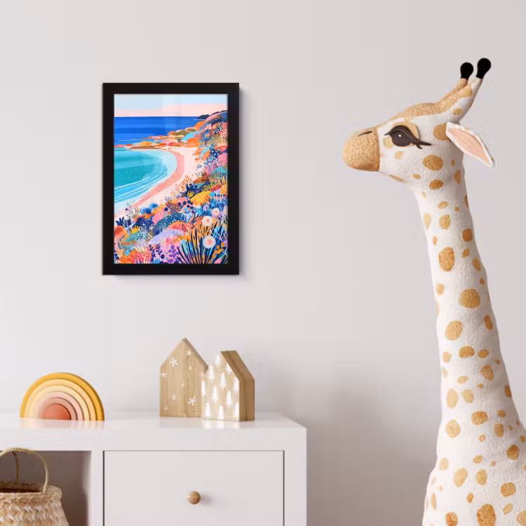 Poster met lijst - Bloemenweide - Zee - Zomers — 5