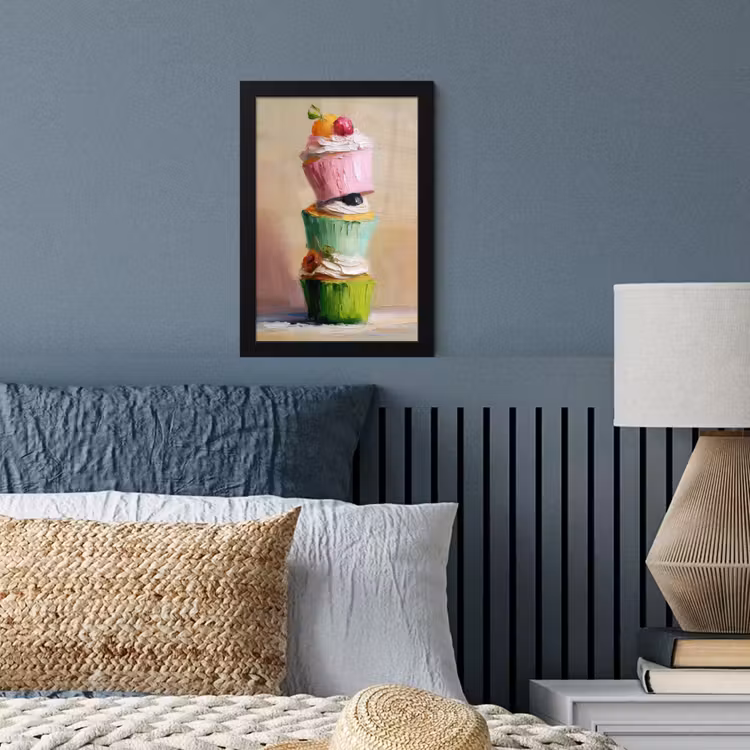 Poster met lijst - Cupcakes - Gestapeld - Kleurrijk - Fruit — 4