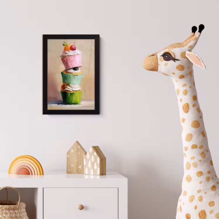 Poster met lijst - Cupcakes - Gestapeld - Kleurrijk - Fruit — 5