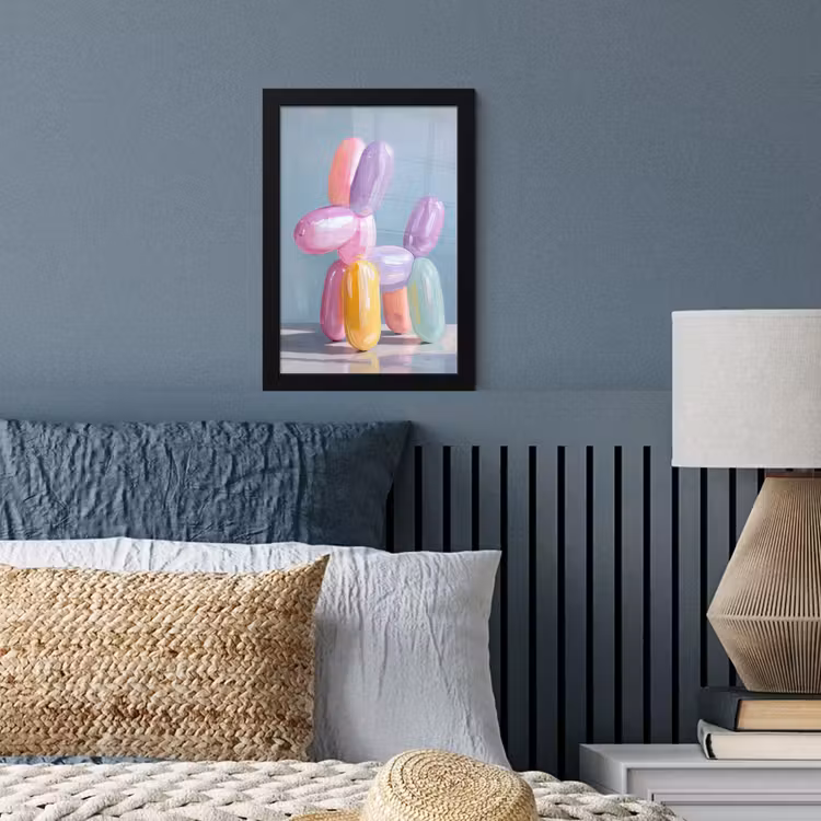 Poster met lijst - Dier - Ballon - Pasteltinten - Glanzend — 4