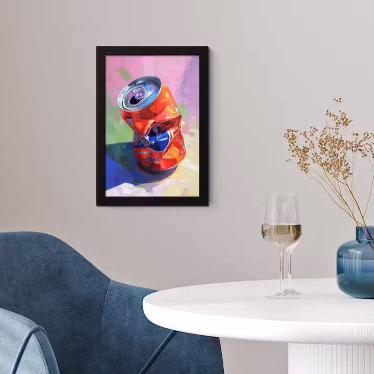 Poster met lijst - Frisdrank - Blik - Paars — 2