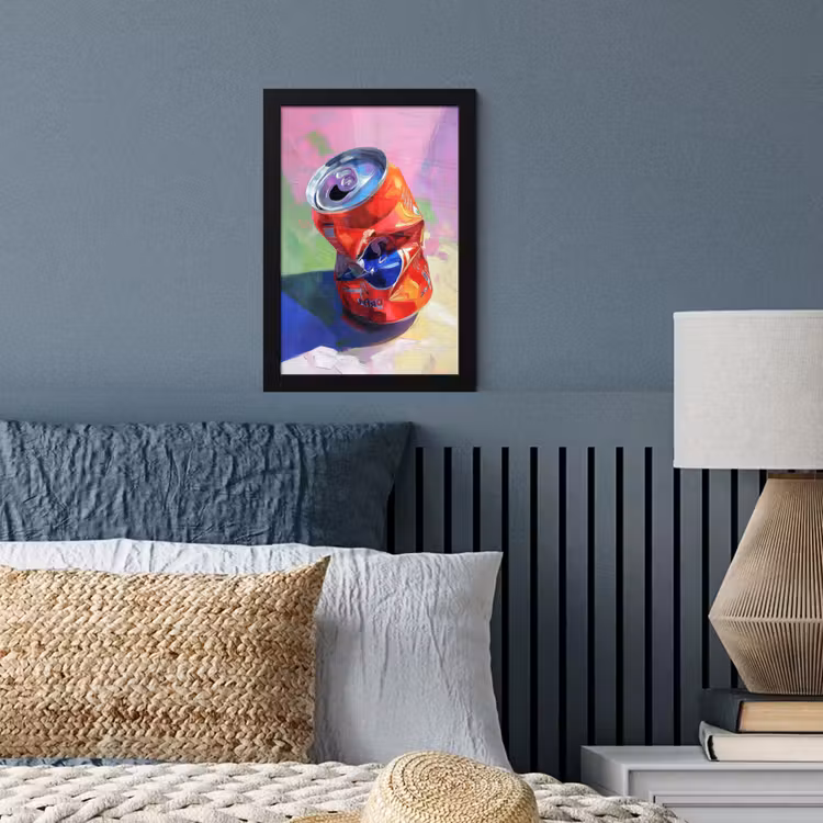 Poster met lijst - Frisdrank - Blik - Paars — 4