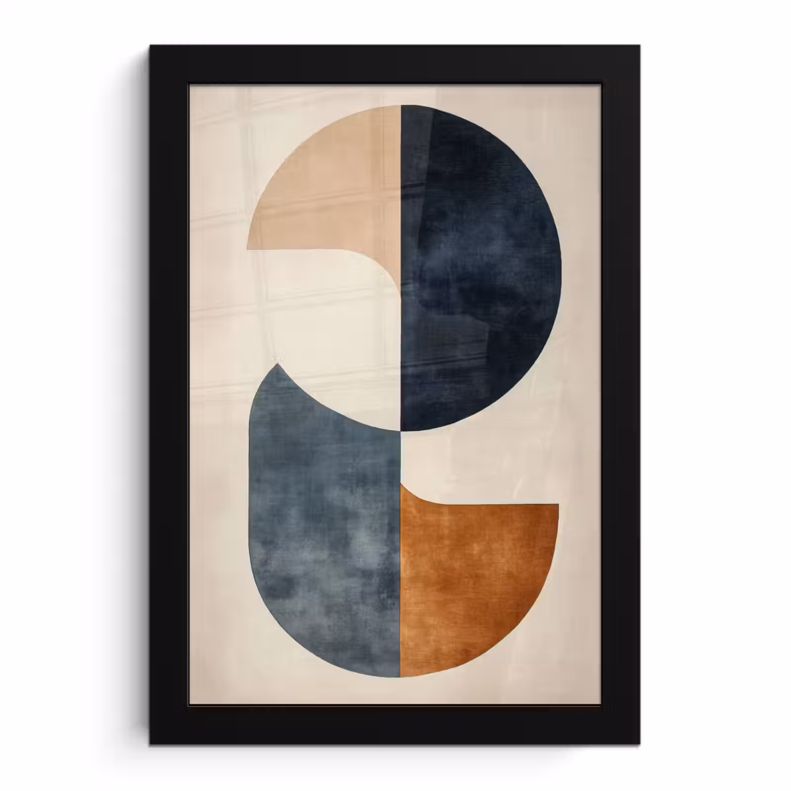 Poster met lijst - Cirkels - Abstract - Kleurrijk — 1