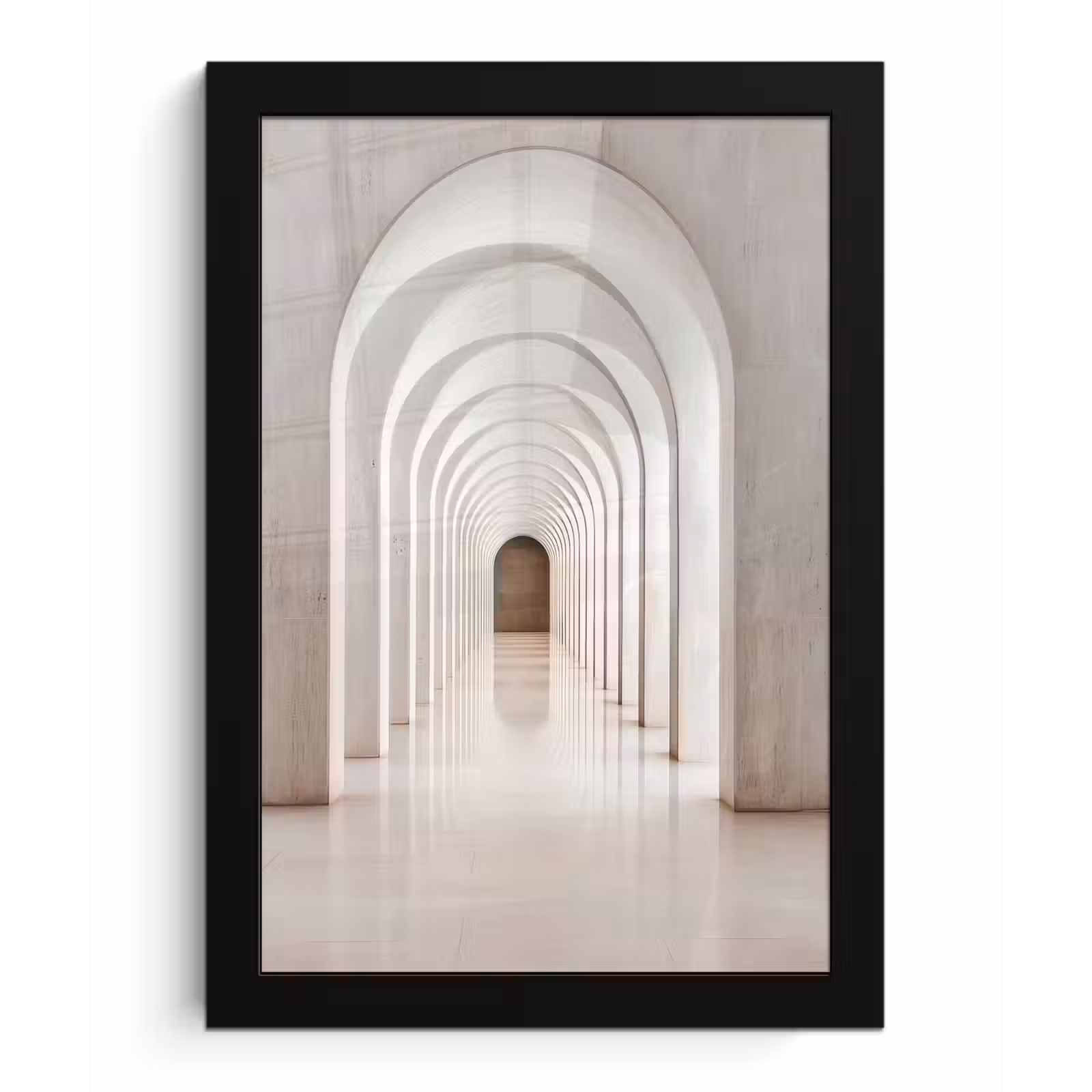 Poster met lijst - Hal - Bogen - Symmetrisch - Modern — 1