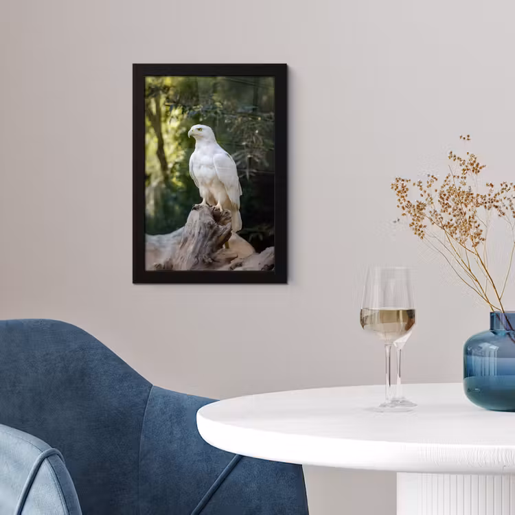 Poster met lijst - Arend - Hout - Wit - Planten — 2