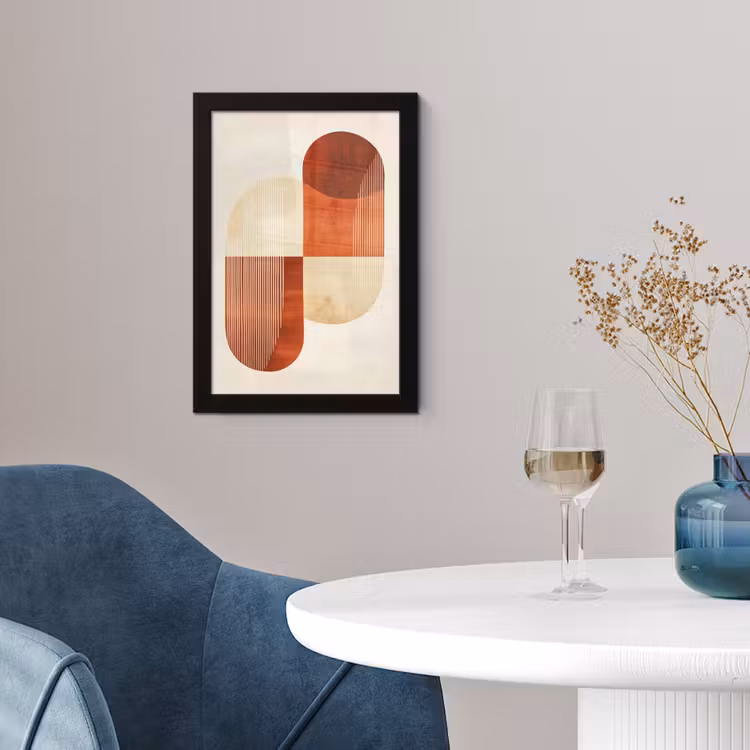Poster met lijst - Bogen - Beige - Vormen — 2