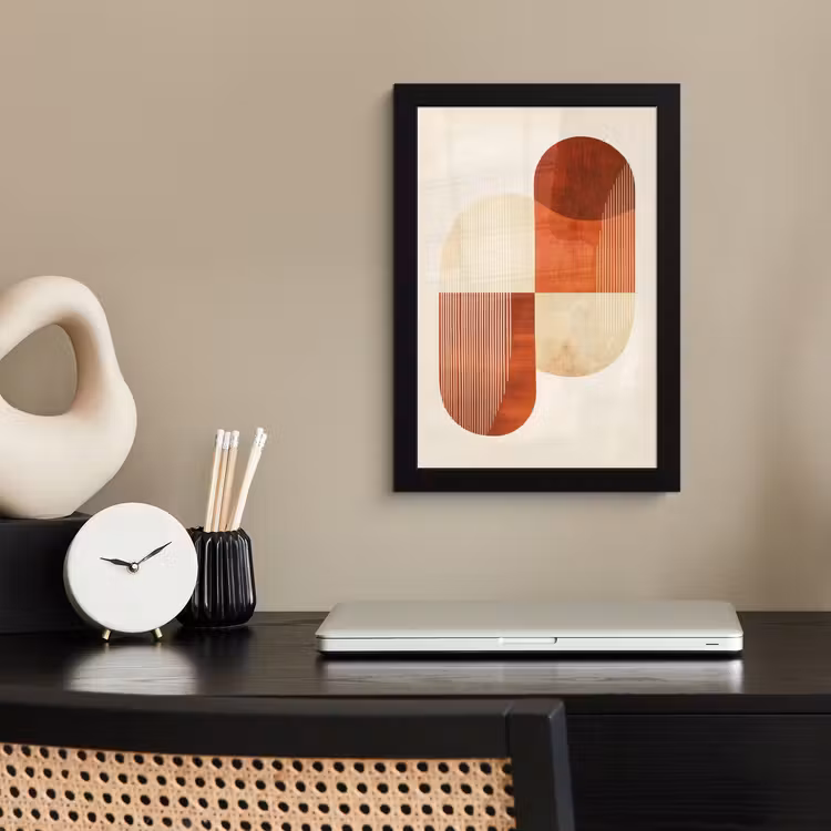 Poster met lijst - Bogen - Beige - Vormen — 3