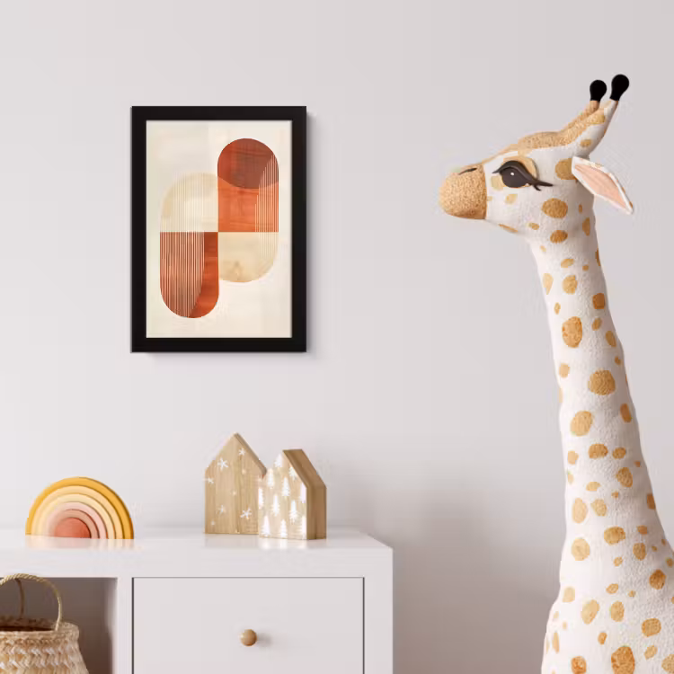 Poster met lijst - Bogen - Beige - Vormen — 5