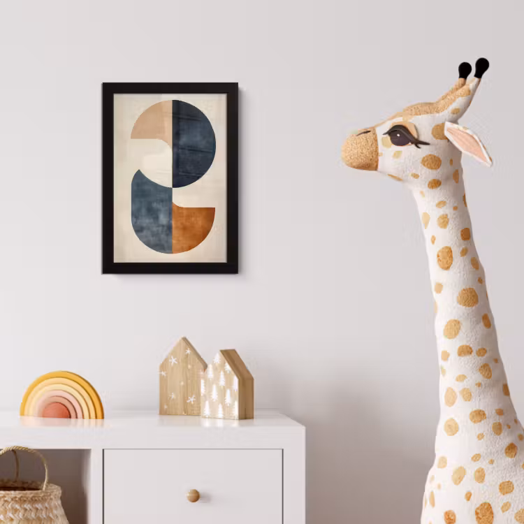 Poster met lijst - Cirkels - Abstract - Kleurrijk — 5