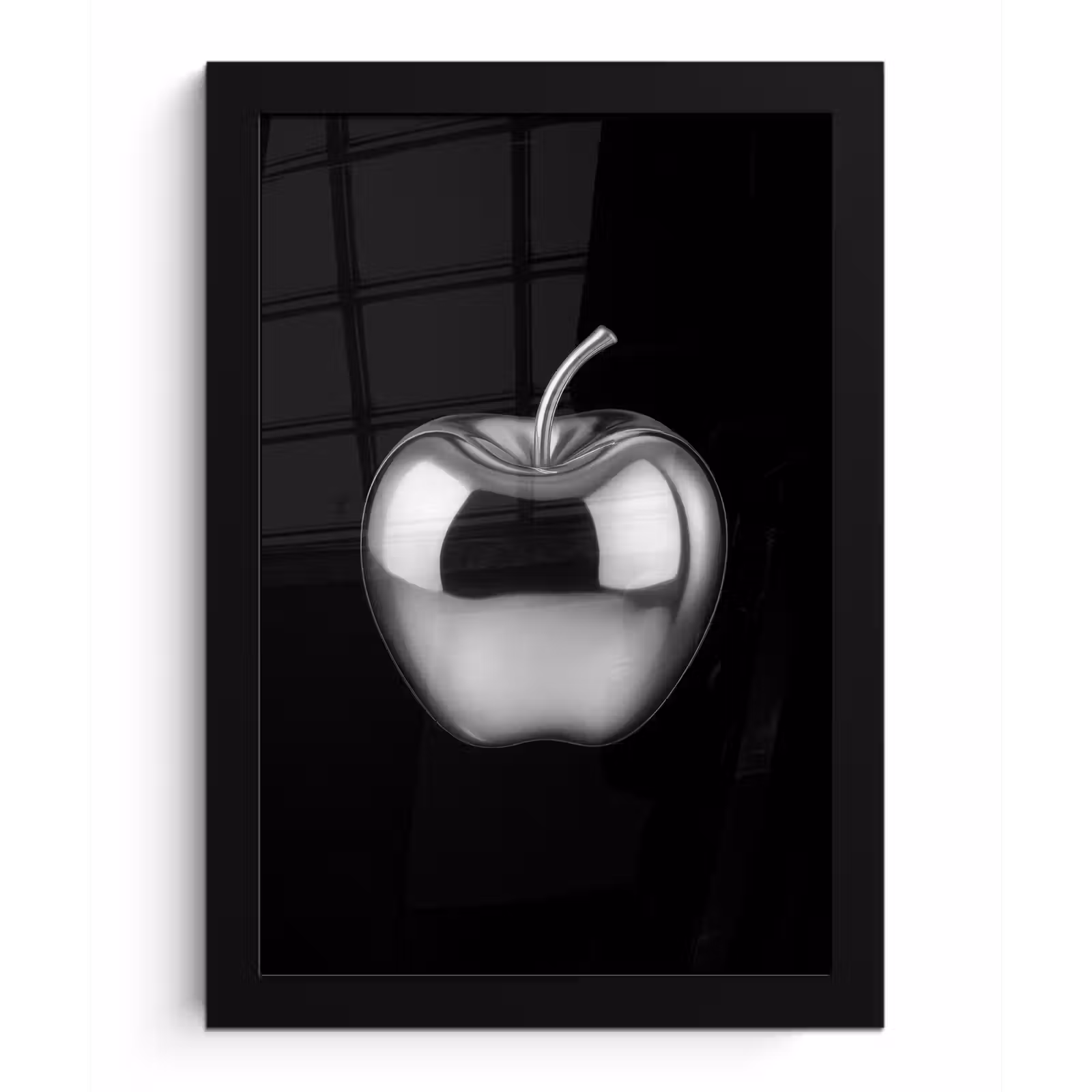 Poster met lijst - Appel - Metallic - Symmetrisch — 1