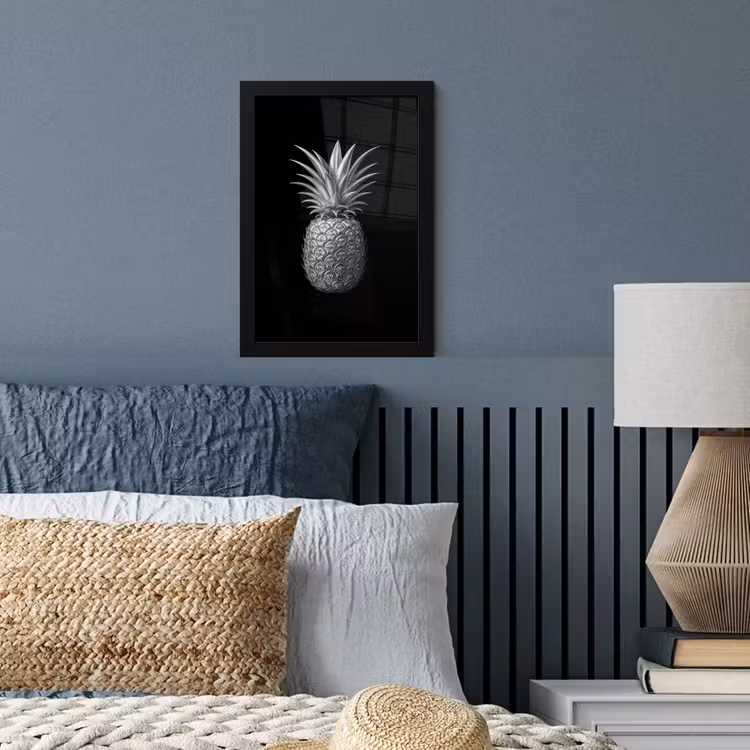 Poster met lijst - Ananas - Gedetailleerd - Bladeren — 4