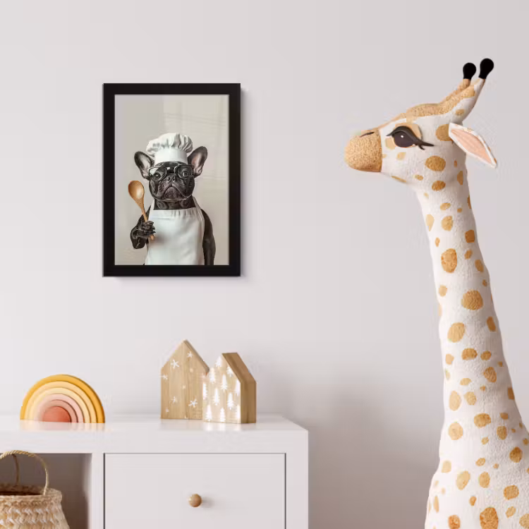 Poster met lijst - Bril - Hond - Kok — 5