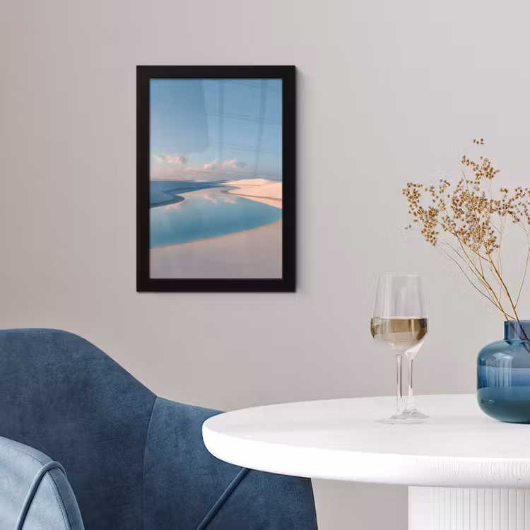 Poster met lijst - Duinen - Waterplas - Oneindige rust — 2
