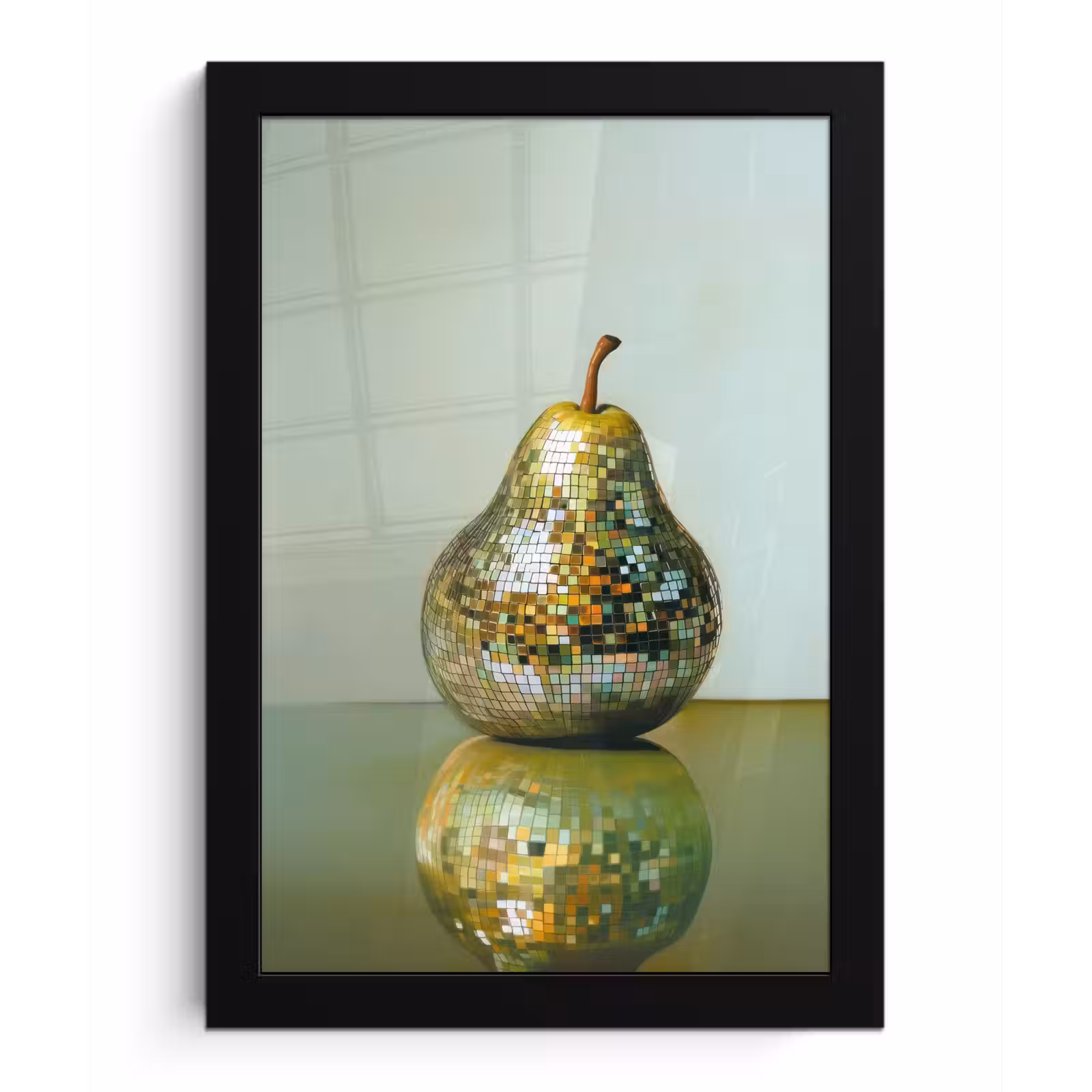 Poster met lijst - Fruit - Disco - Art - Glitter — 1