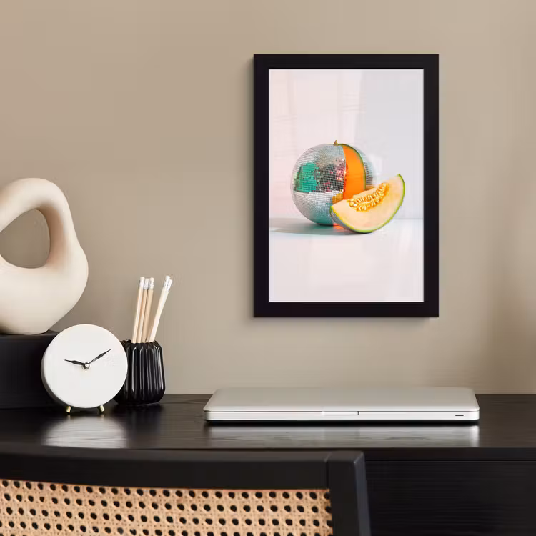 Poster met lijst - Disco - Discobal - Meloen - Pastel — 3