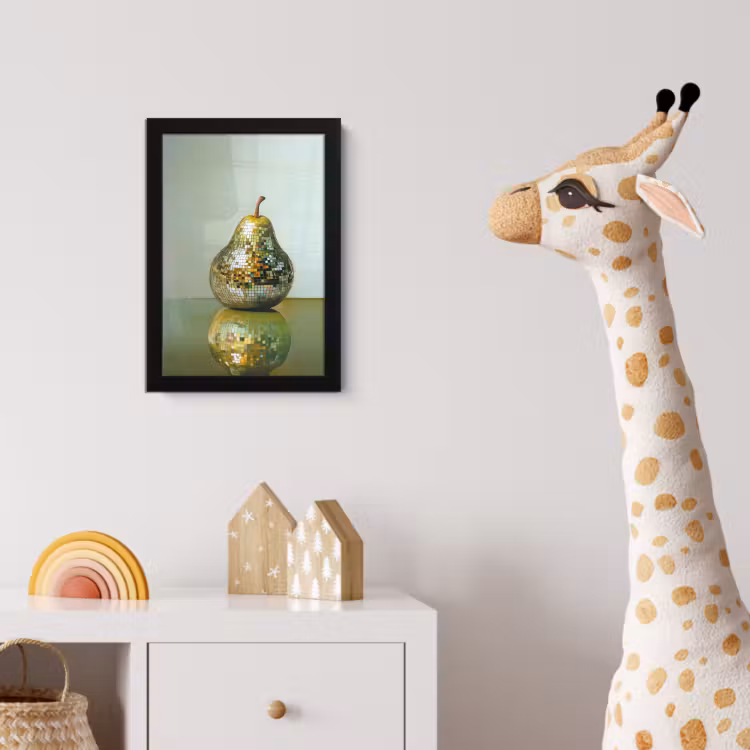 Poster met lijst - Fruit - Disco - Art - Glitter — 5