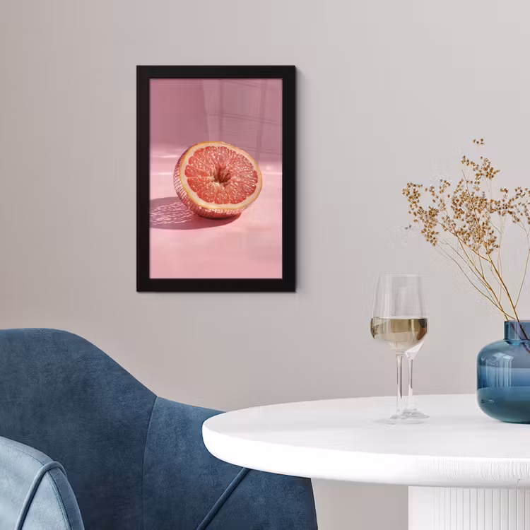 Poster met lijst - Grapefruit - Roze - Disco - Shiny — 2