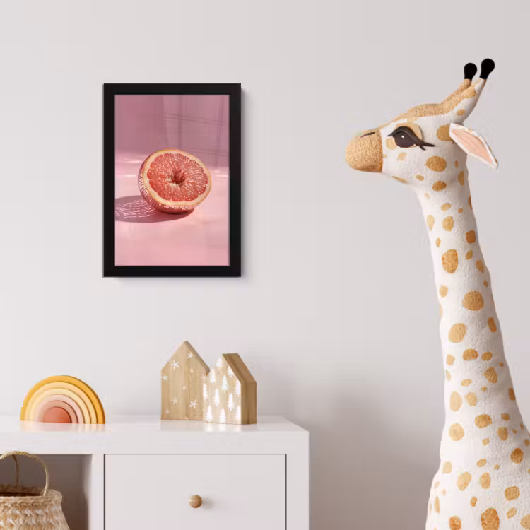 Poster met lijst - Grapefruit - Roze - Disco - Shiny — 5